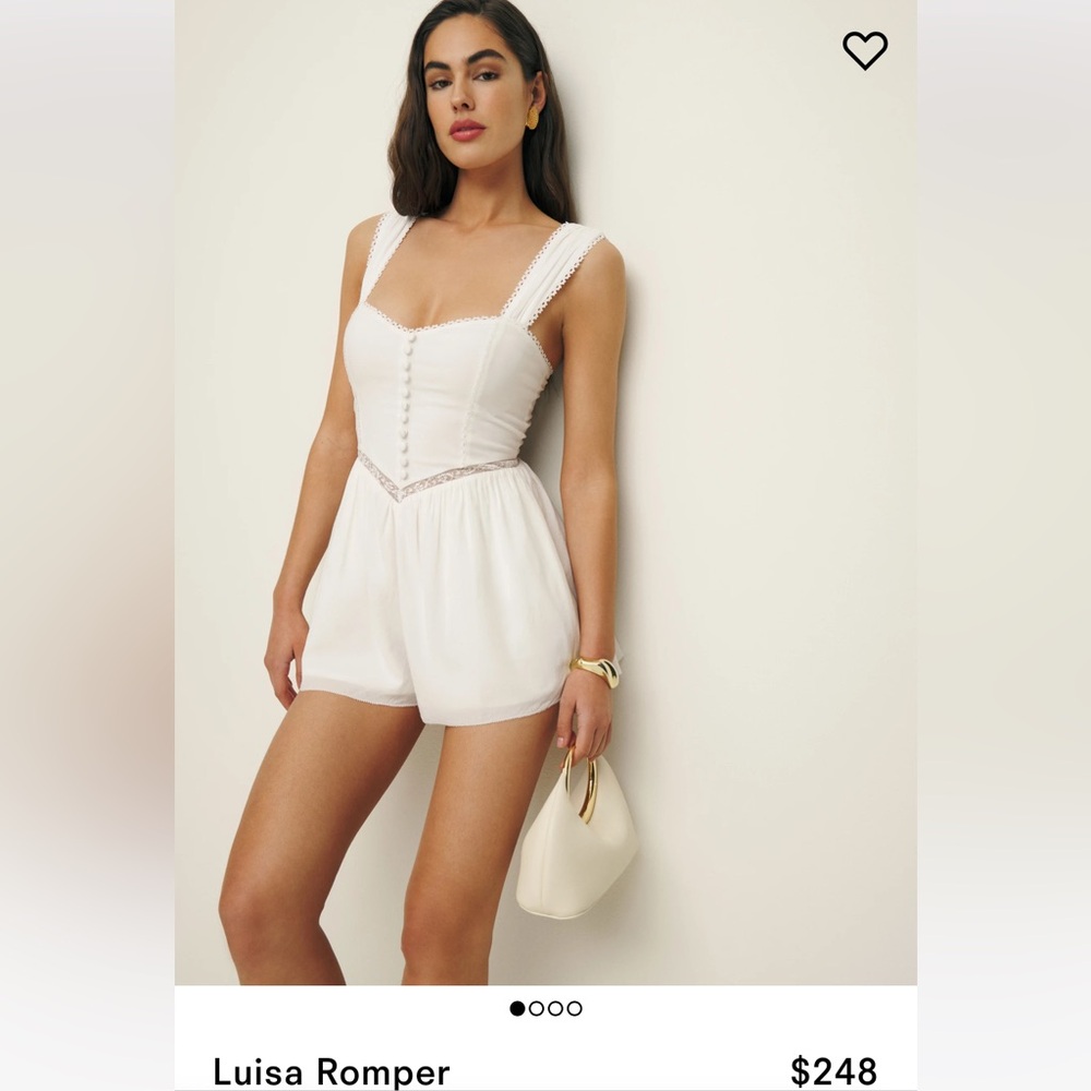 Reformation Luisa Romper Size 6